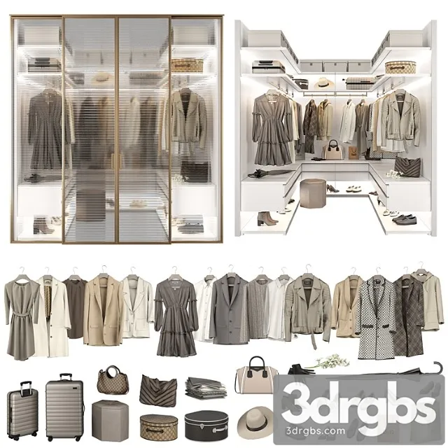 Walk-in closet 98 part 3 2 3D Model Free