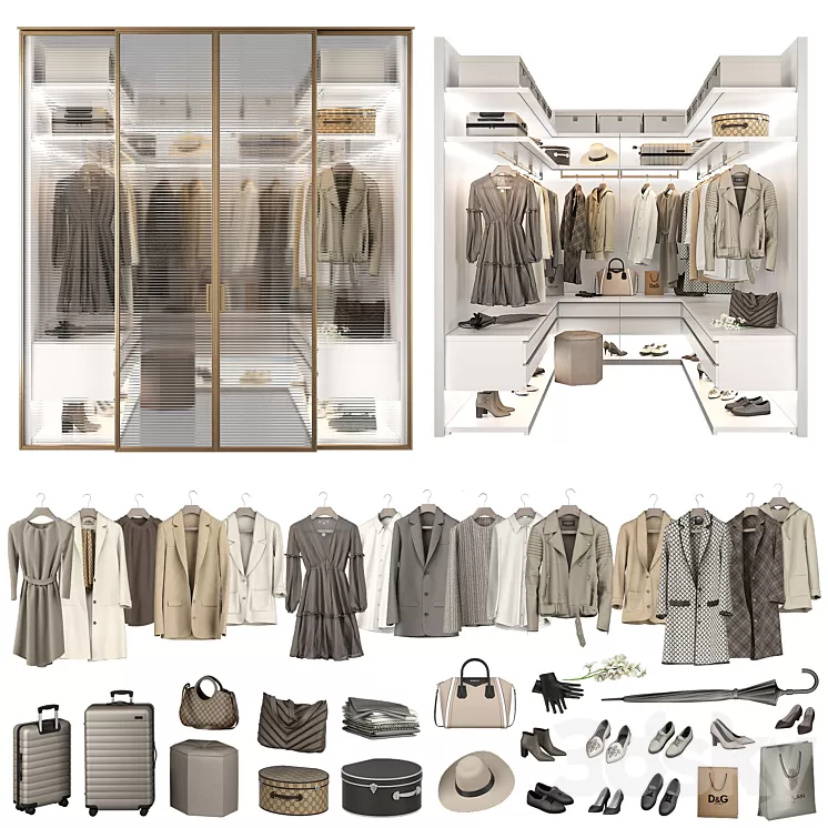 Walk-in Closet 98 part 3 3D Model