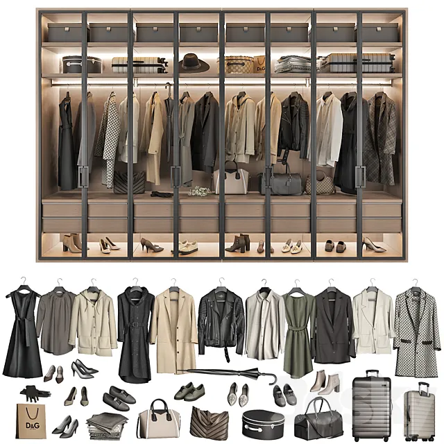 Walk-in Closet 98 part 4 3DModel