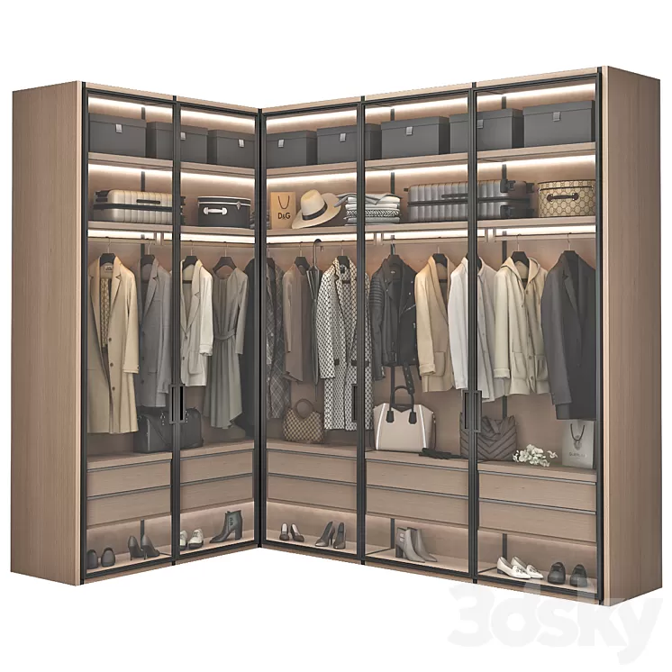 Walk-in Closet 98 part 5 3D Model