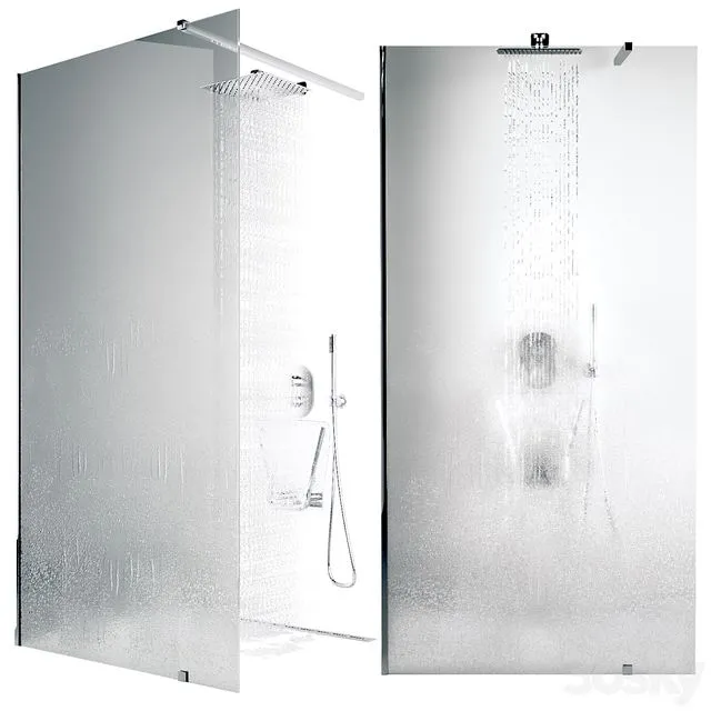 Walk-in shower Ravak 3D Model