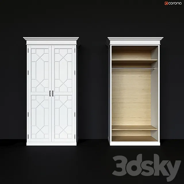 Walk-in wardrobe with a pattern 3DModel