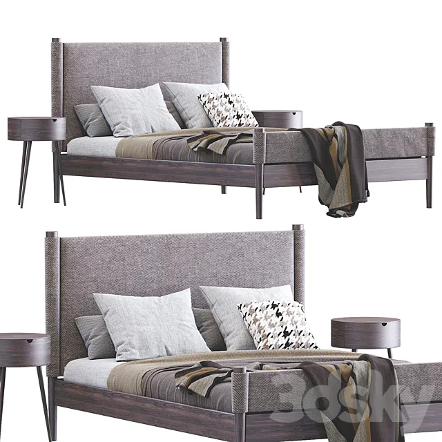 Walker Bed By West Elm 3D Model