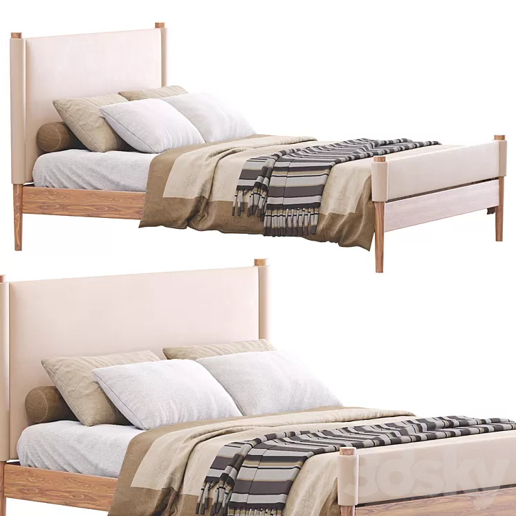 Walker Bed By West Elm 3D Model