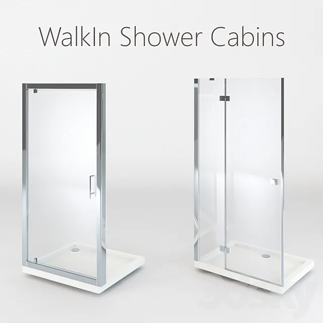 WalkIn Shower Cabins 3D Model