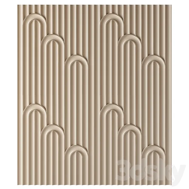 Wall 3D Panel 3D Model