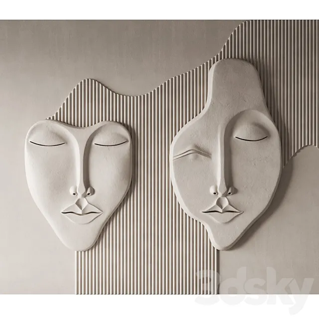 Wall 3D panel Faces v5 Mad objects Free Download