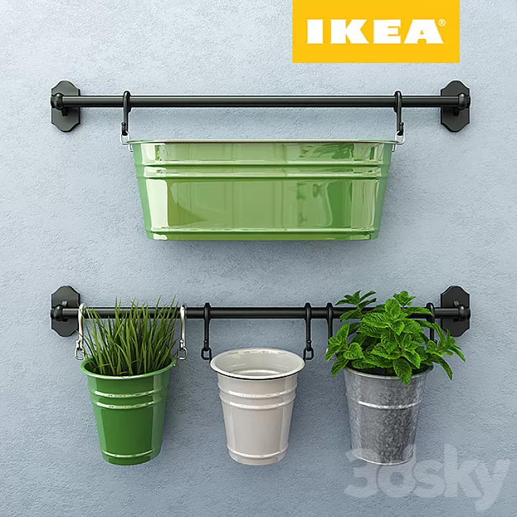 Wall accessories IKEA series Fintorp 3D Model