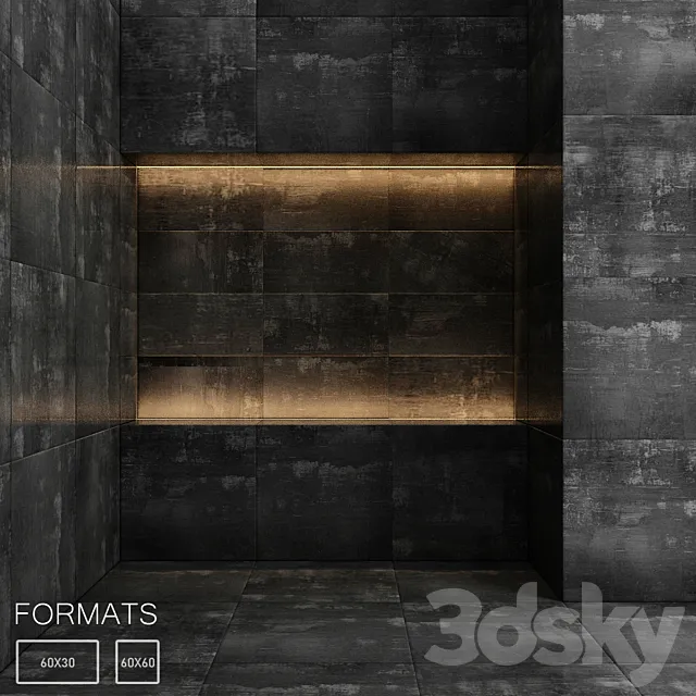 Wall and floor marble tiles No. 41 3D Model