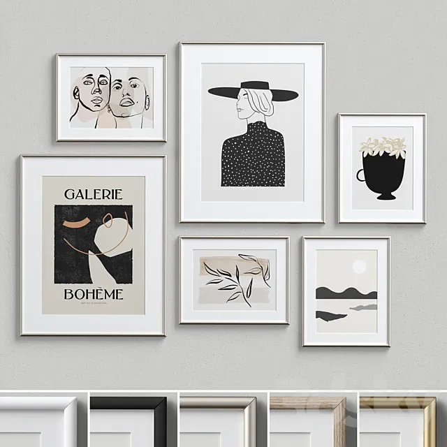 Wall Art Set-13 3DModel