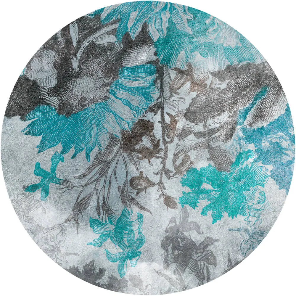 Wall Art - Wallpaper Anemone  round 3D Model