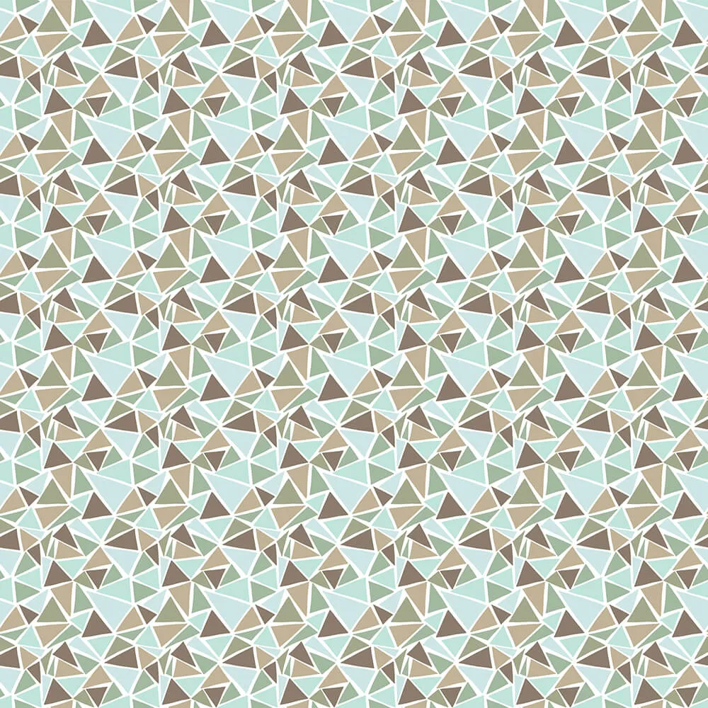 Wall Art - Wallpaper Asymetric Triangles 3D Model