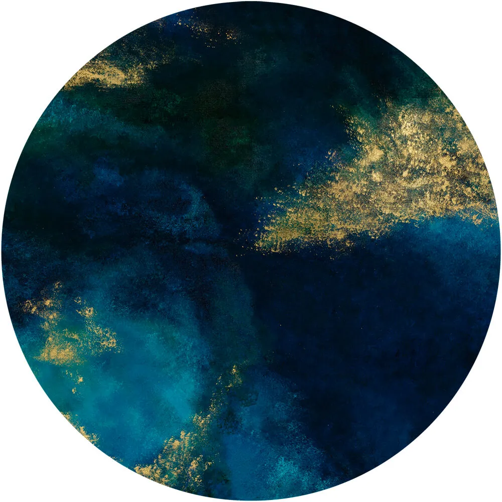 Wall Art - Wallpaper Azuro round 3D Model