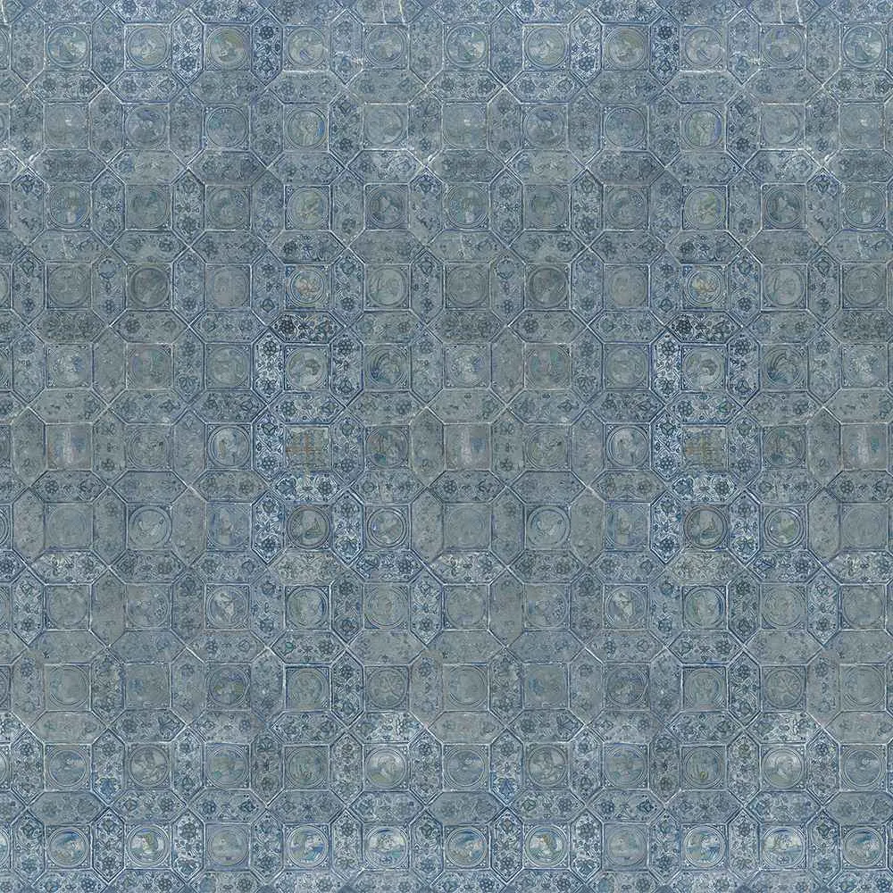 Wall Art - Wallpaper Blue Antique 3D Model