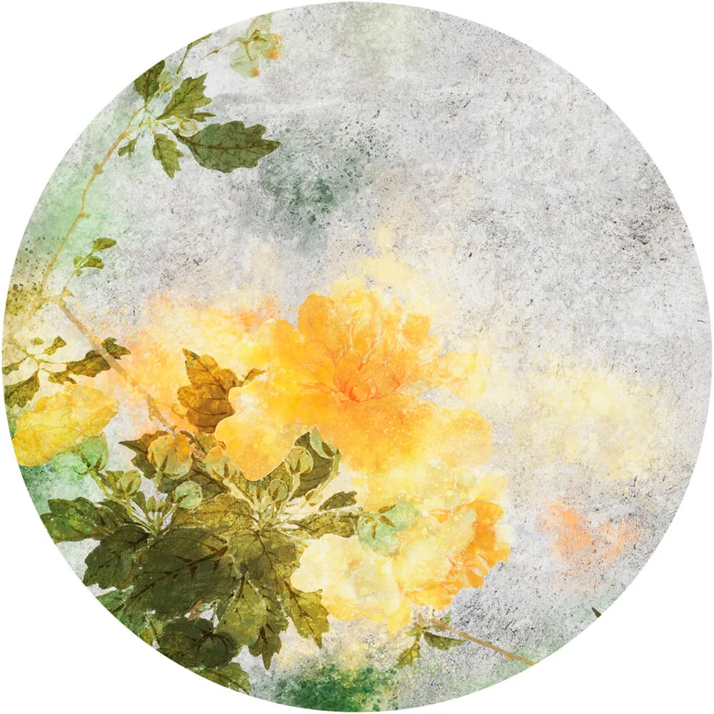 Wall Art - Wallpaper Bright round 3D Model