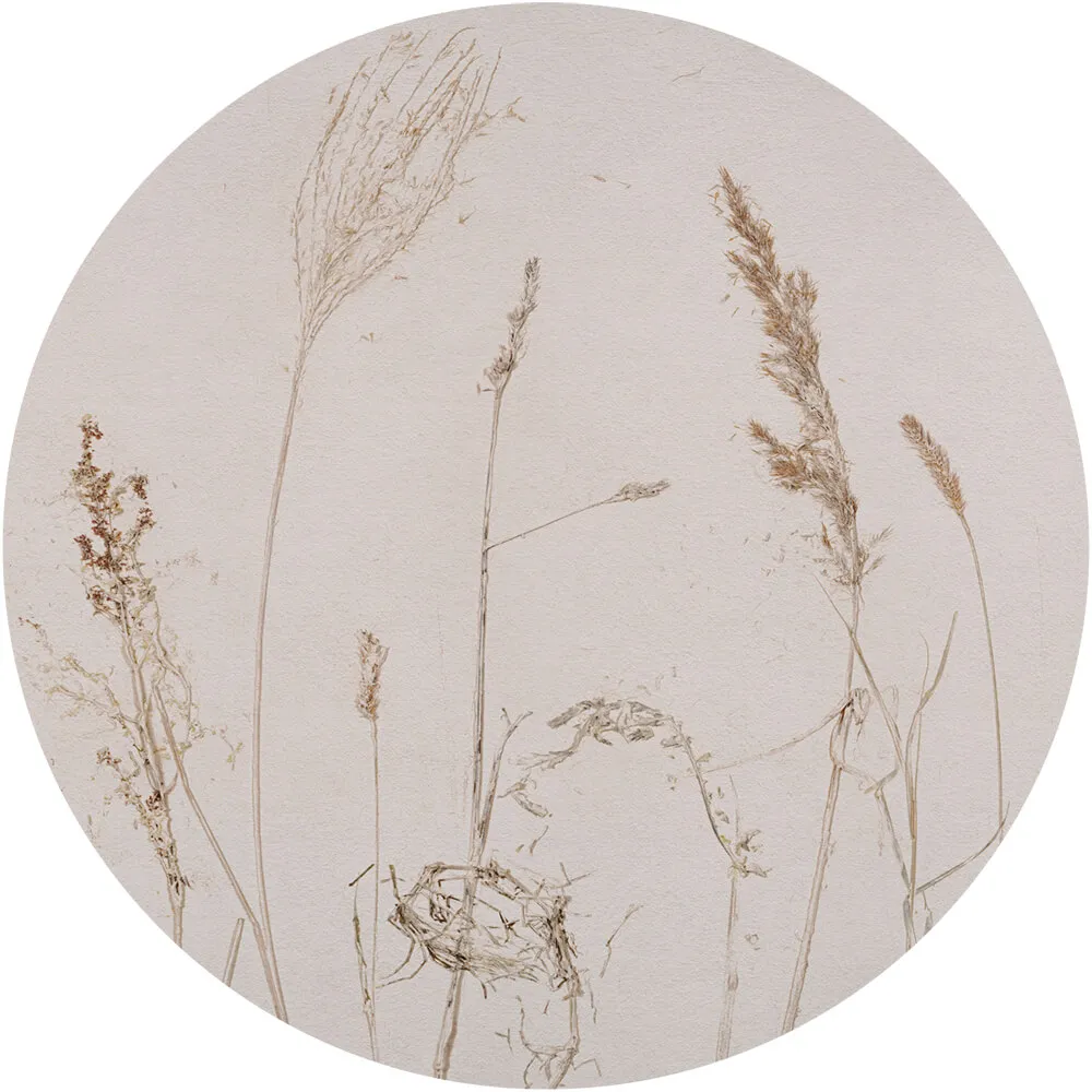 Wall Art - Wallpaper Campo Di Avena round 3D Model