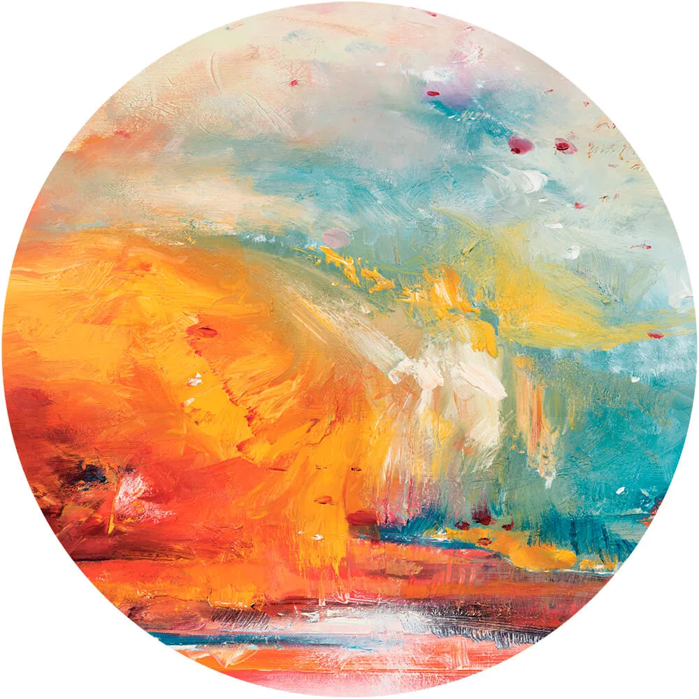 Wall Art - Wallpaper Canaria round 3D Model