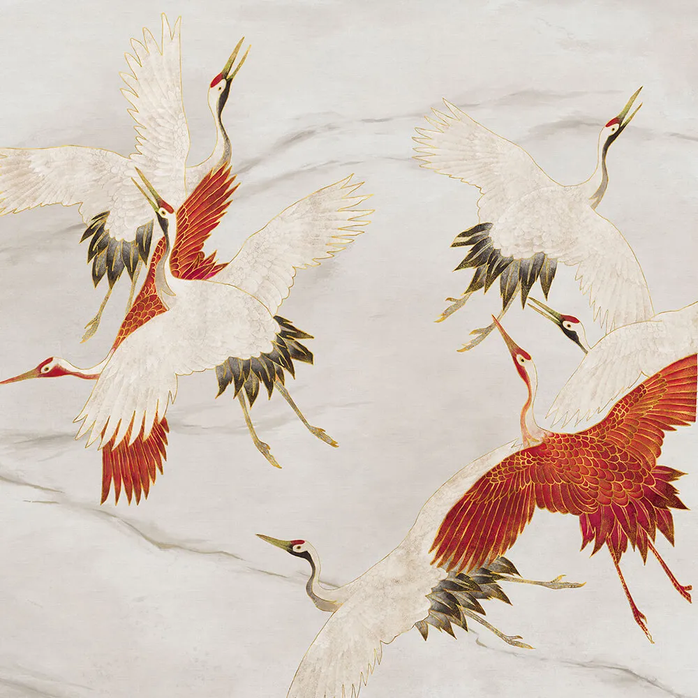 Wall Art - Wallpaper Creamy Tsuru 3D Model