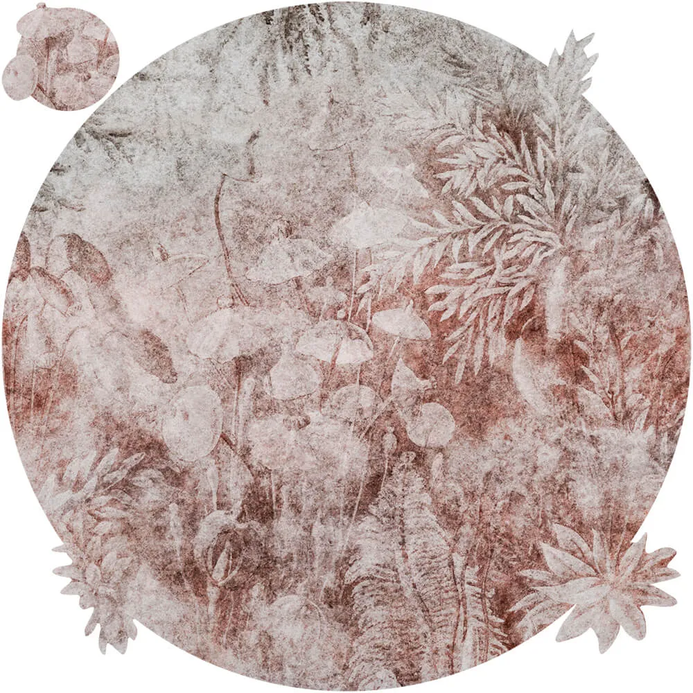 Wall Art - Wallpaper Fairytale Rust  round 3D Model