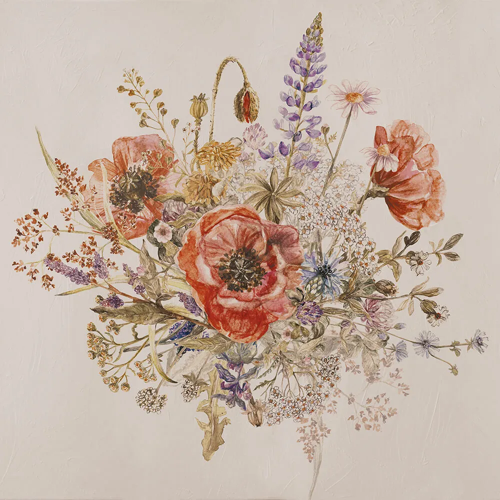 Wall Art - Wallpaper Fiori 3D Model