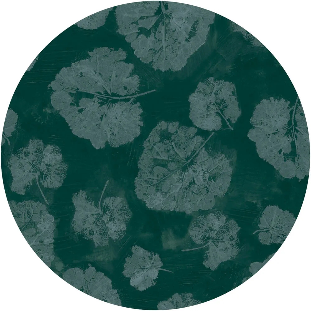 Wall Art - Wallpaper Foglia Sage round 3D Model