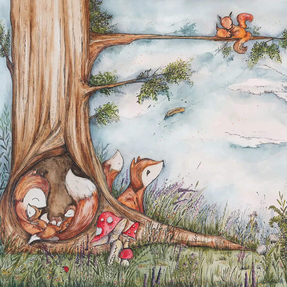 Wall Art - Wallpaper Fox Hollow 3D Model