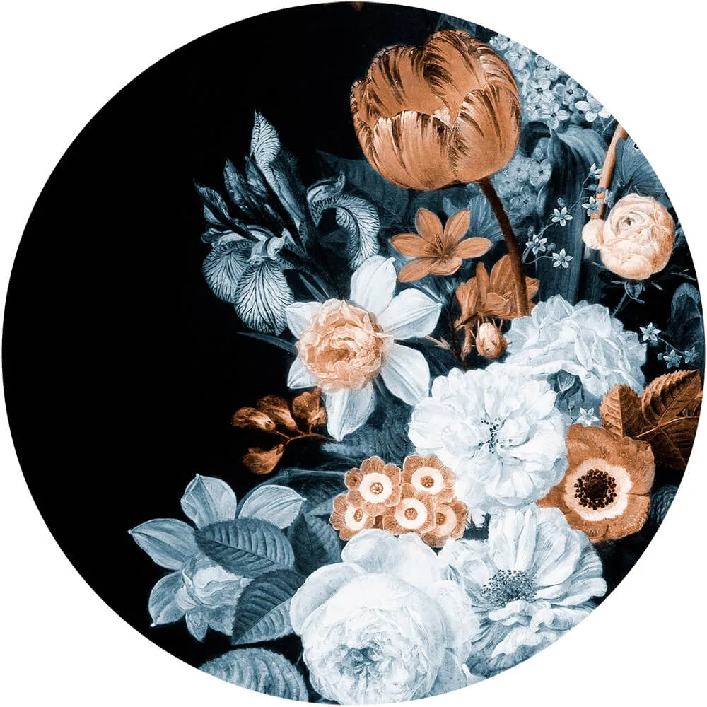 Wall Art - Wallpaper Golden Sublime round 3D Model