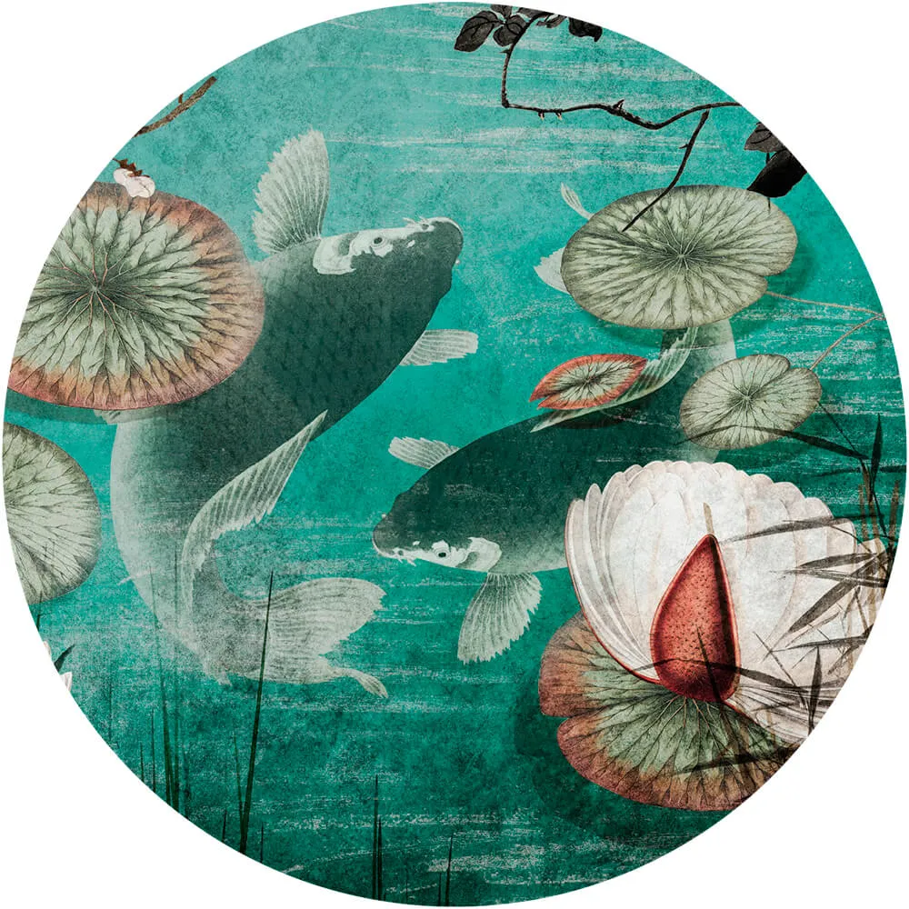 Wall Art - Wallpaper Hanami round 3D Model