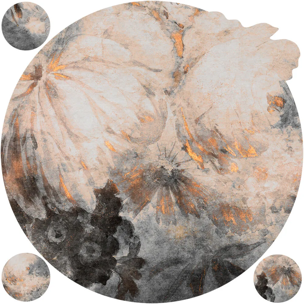 Wall Art - Wallpaper Harmony Ash round 3D Model