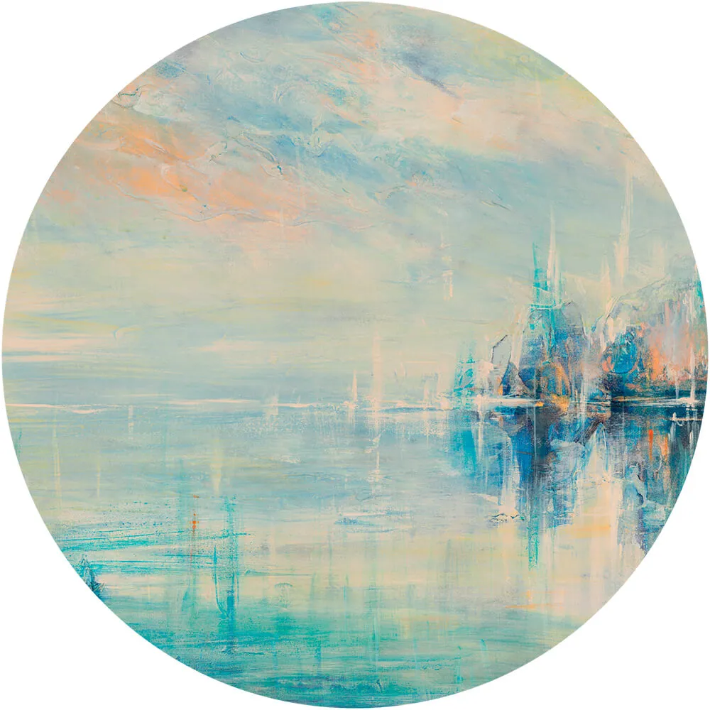 Wall Art - Wallpaper Ice Land round 3D Model