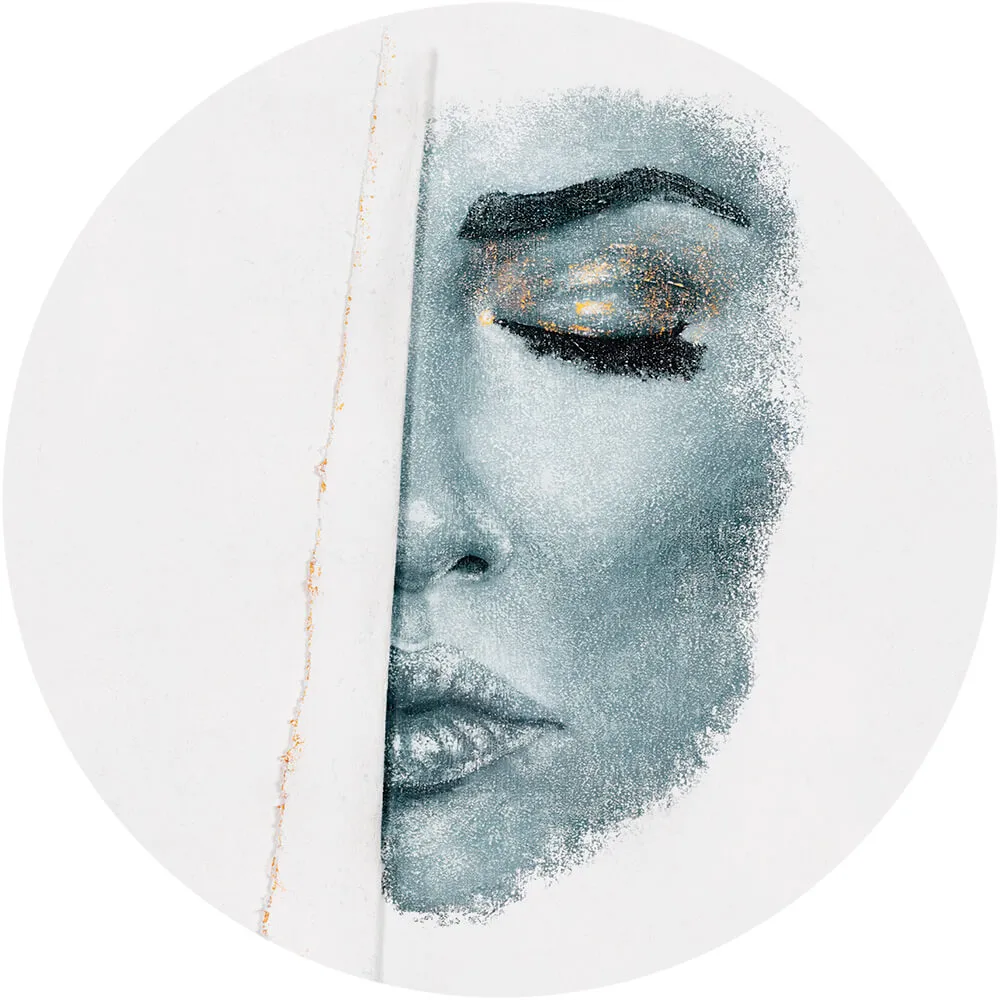 Wall Art - Wallpaper Illusion round 3D Model