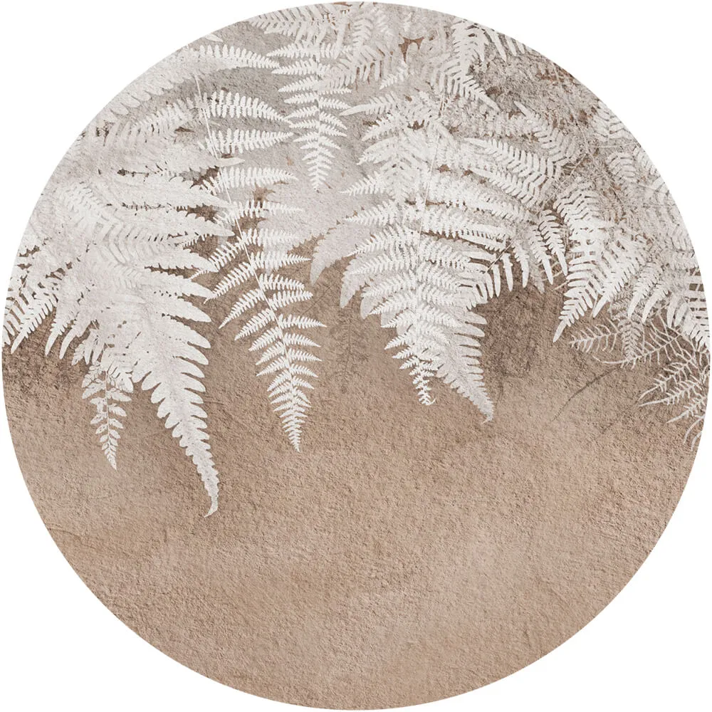 Wall Art - Wallpaper Lacerta Coffee round 3D Model