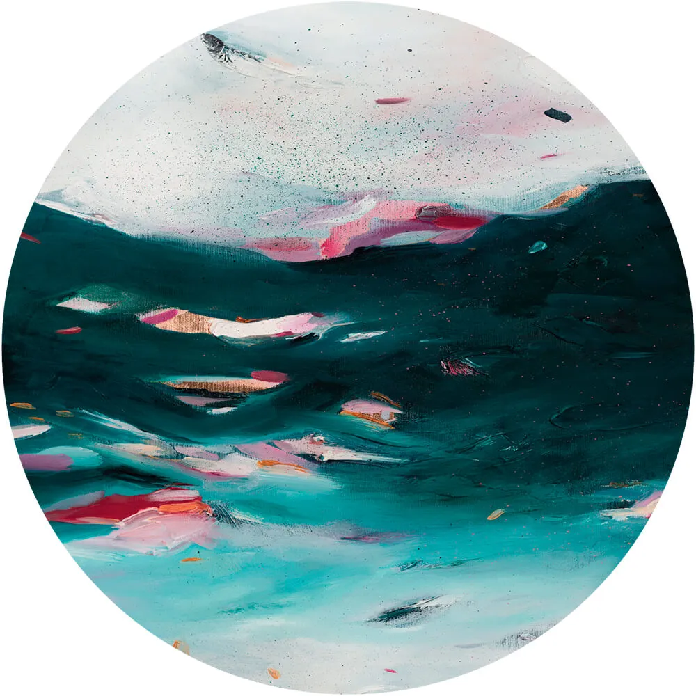 Wall Art - Wallpaper Lanzarote round 3D Model