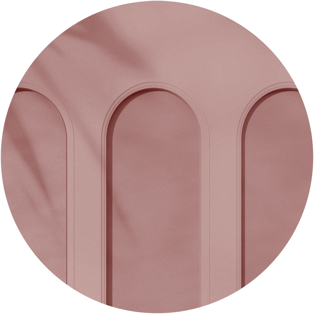Wall Art - Wallpaper Libra Pink round 3D Model