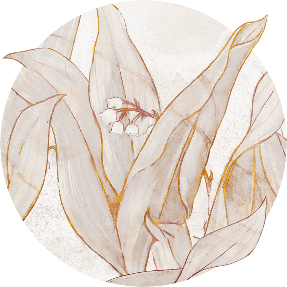 Wall Art - Wallpaper Lirio round 3D Model