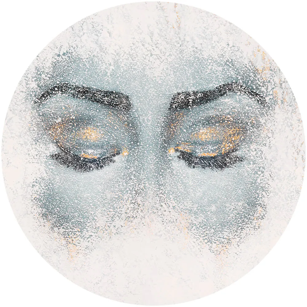 Wall Art - Wallpaper Meditation round 3D Model