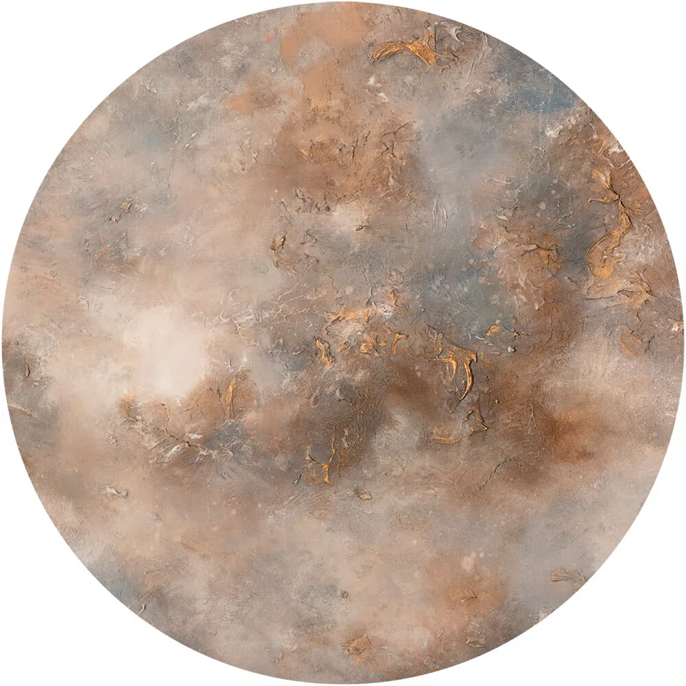 Wall Art - Wallpaper Mocha round 3D Model