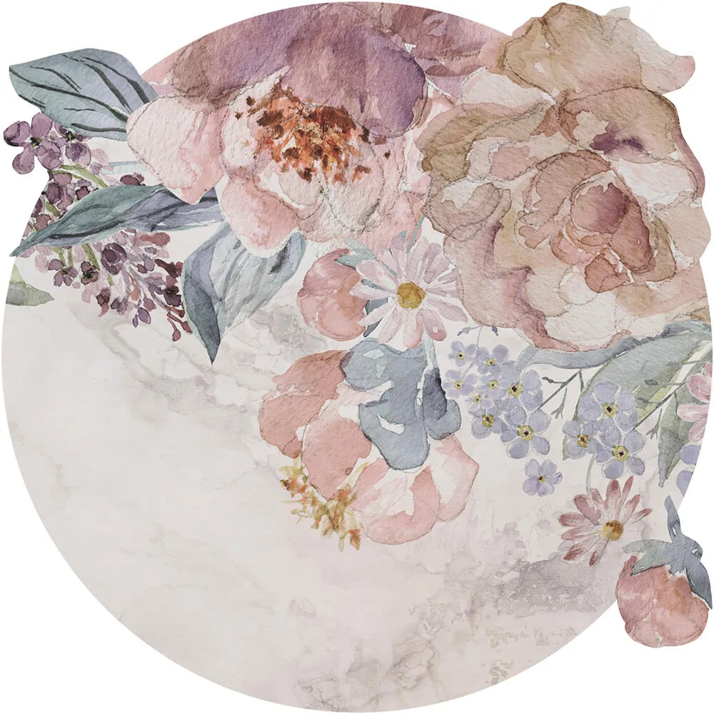 Wall Art - Wallpaper Nettare round 3D Model