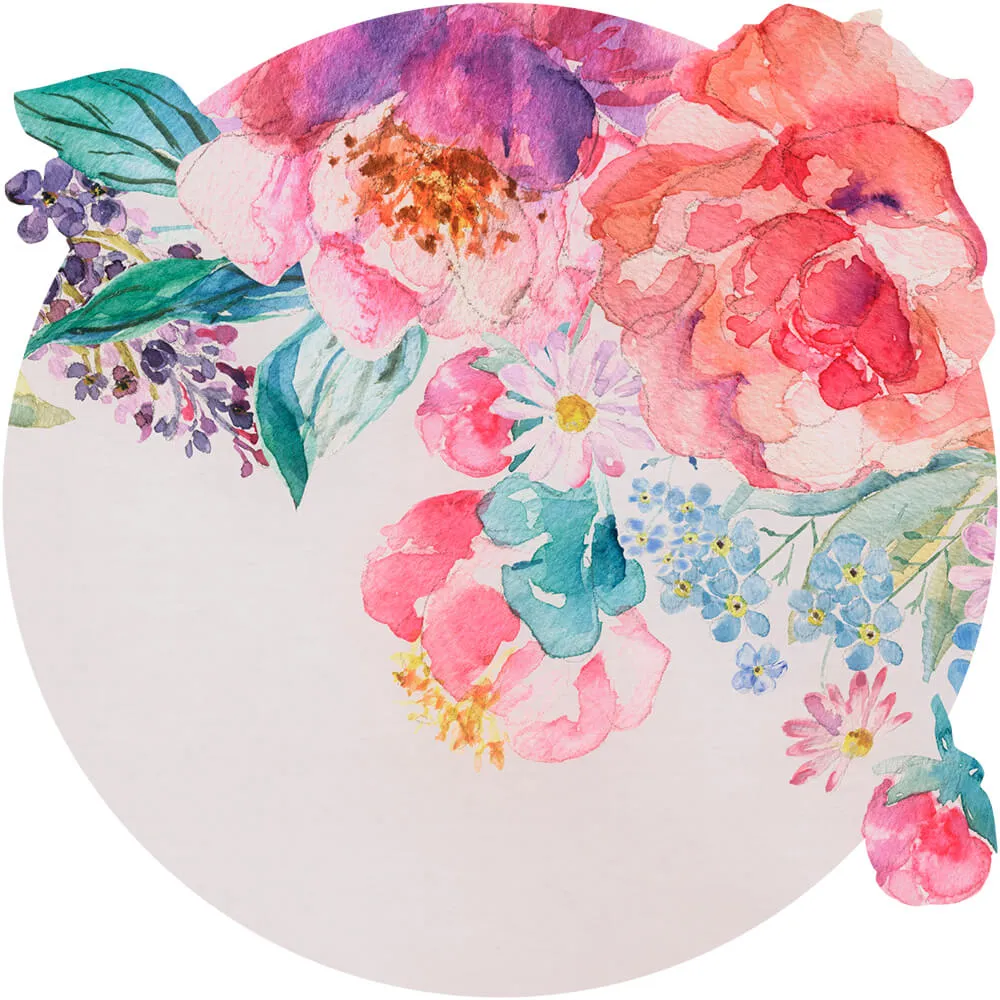 Wall Art - Wallpaper Nettare Vivid round 3D Model