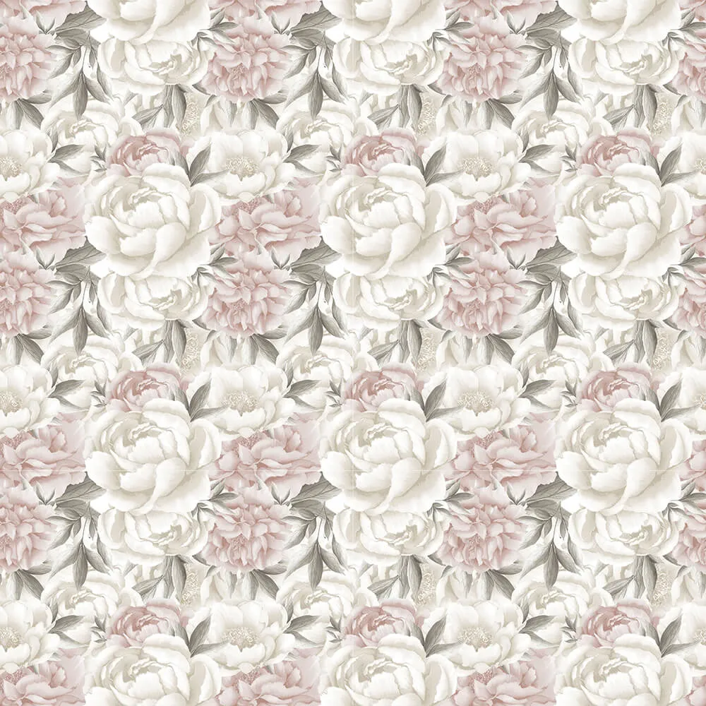 Wall Art - Wallpaper Peony 3D Model