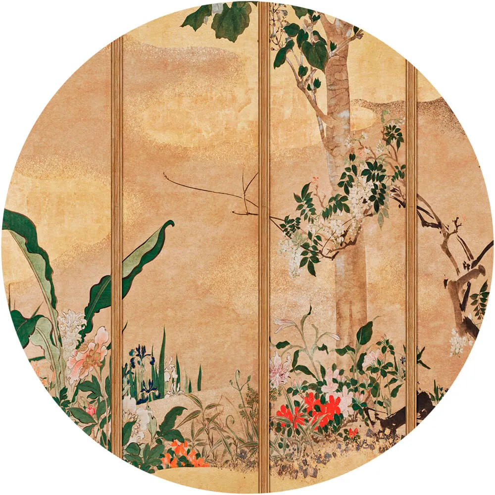 Wall Art - Wallpaper Phoenix round 3D Model