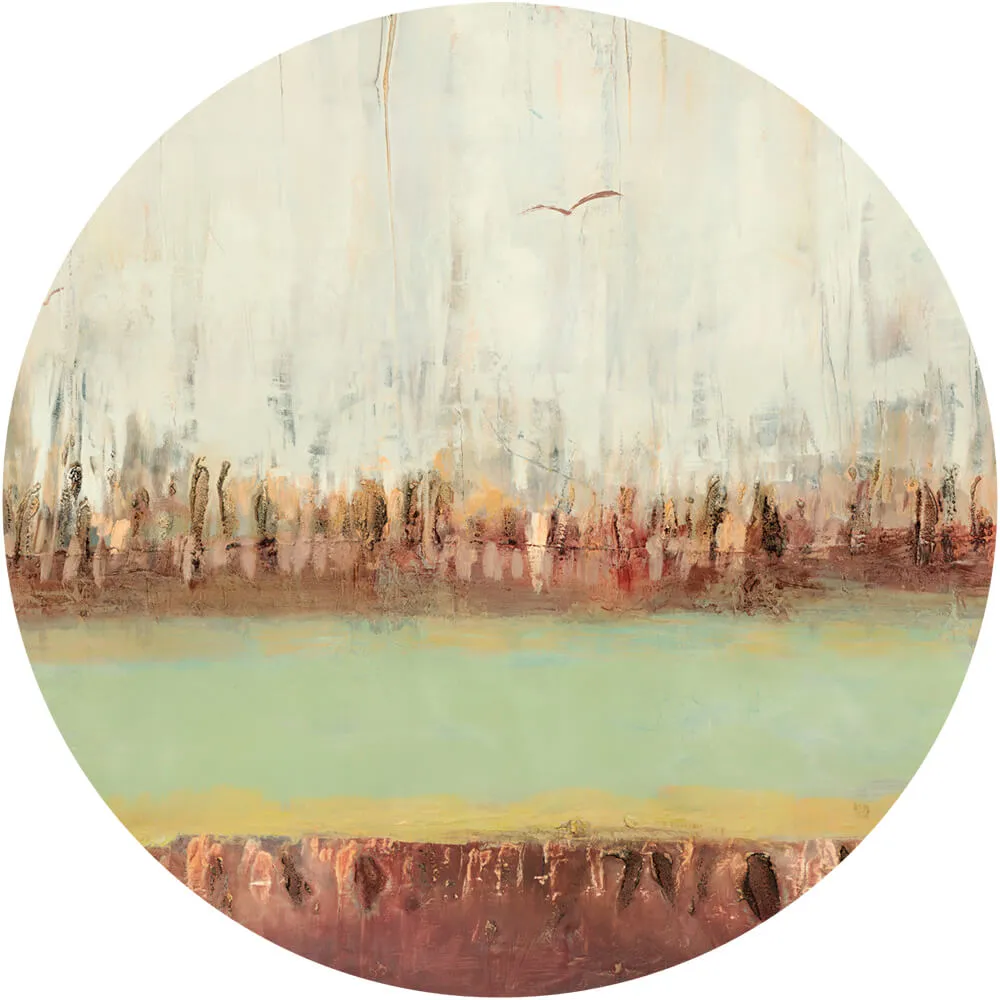 Wall Art - Wallpaper Pistacchio round 3D Model