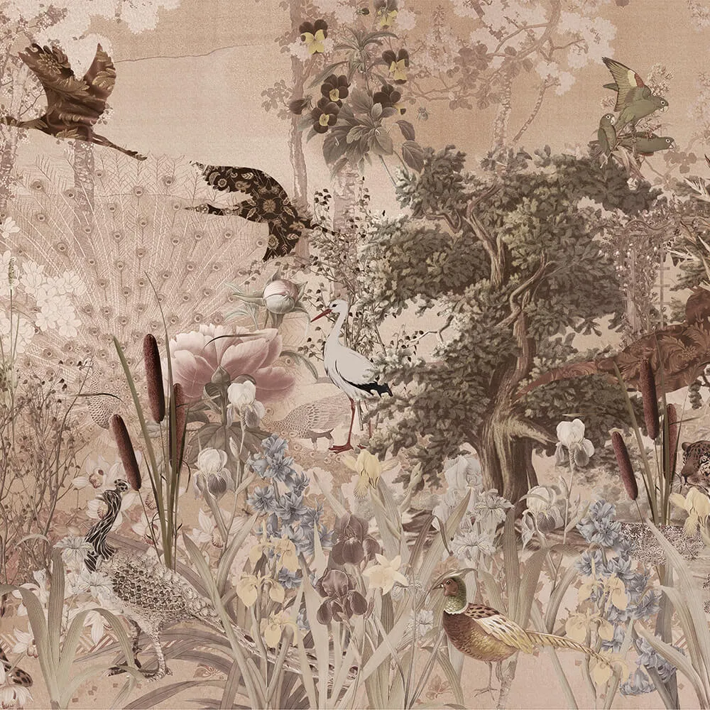 Wall Art - Wallpaper Secret Garden 3D Model