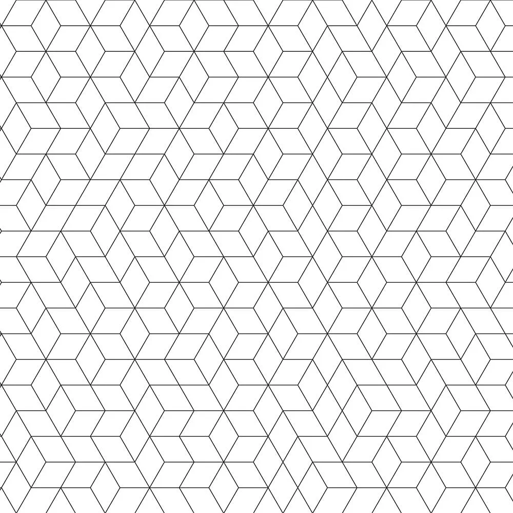 Wall Art - Wallpaper Shapes Fusion W&B 3D Model