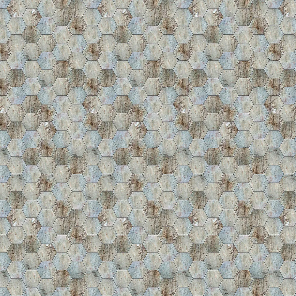 Wall Art - Wallpaper Stone Hex 3D Model