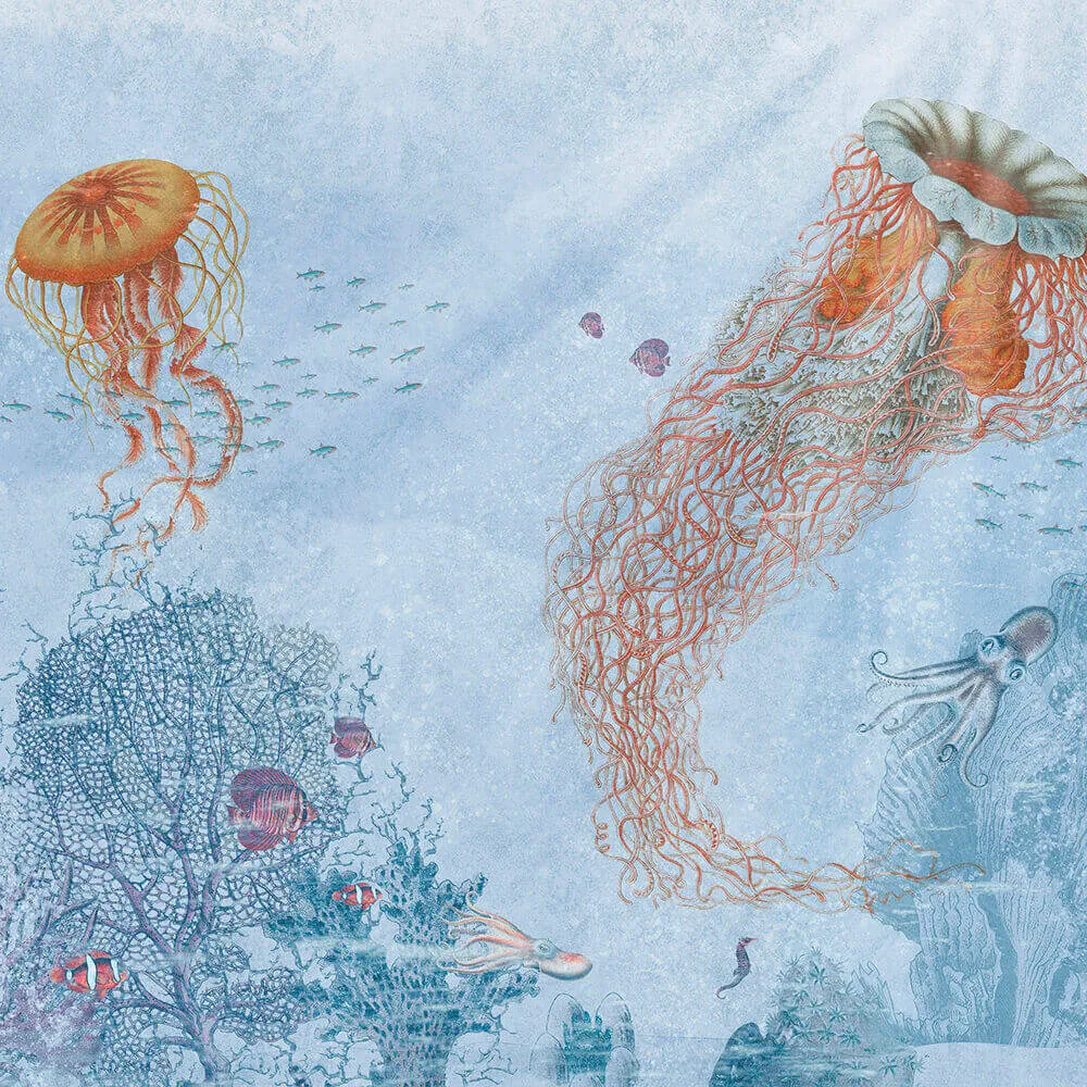 Wall Art - Wallpaper Water Life 3D Model