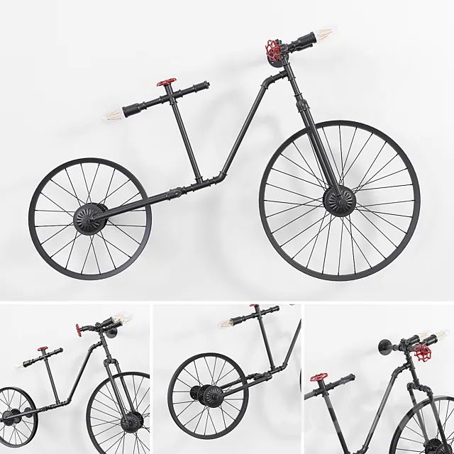 Wall bike 3D Model