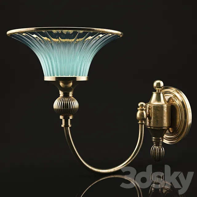 wall brass lamp 3D Model