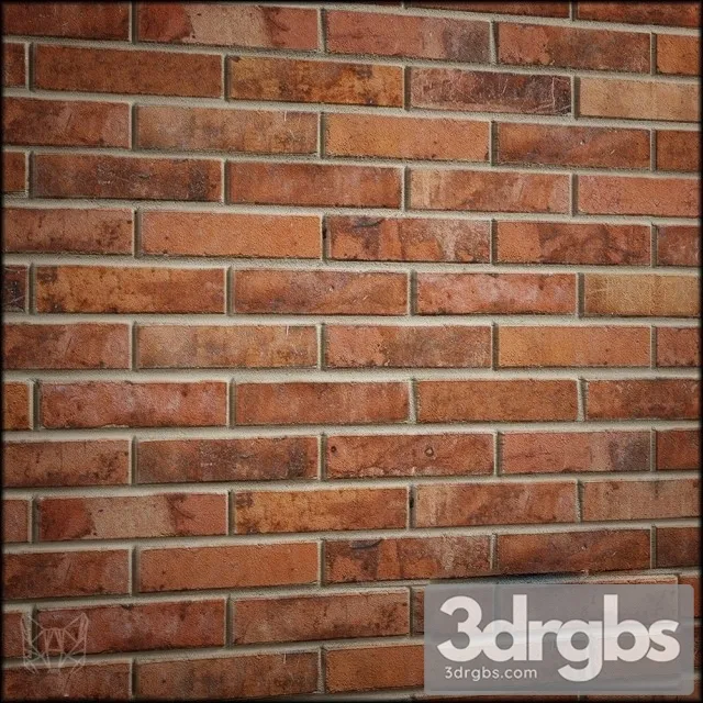Wall Brick Material 3D Model Free