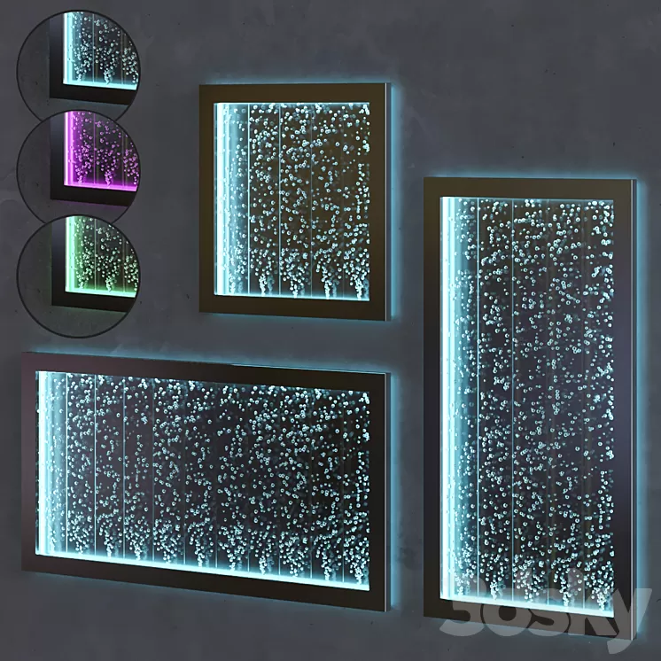 Wall Bubble Panels 3D Model
